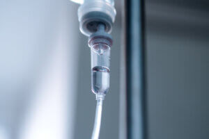 Close Up of IV Drip