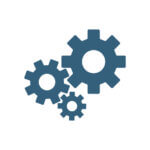 Three gears icon
