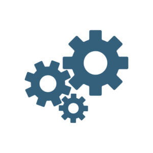 Three gears icon